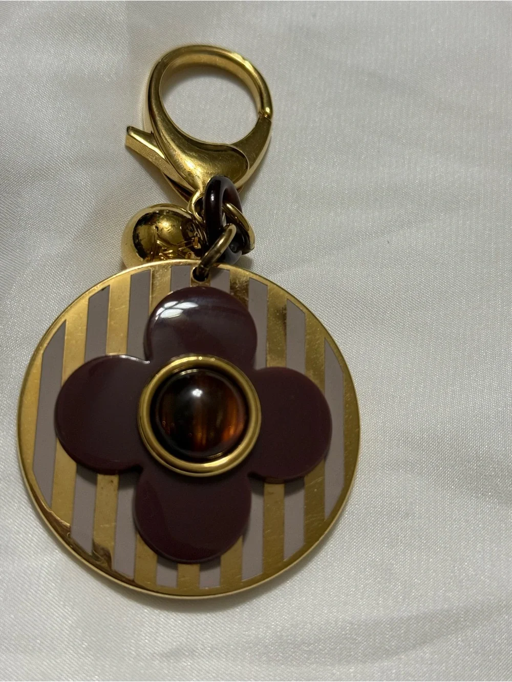 Louis Vuitton Purple Floral Bag Charm Includes box dust bag and shopping bag